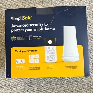 SimpliSafe White and Blue Security System